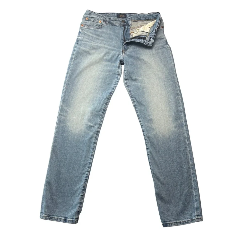 Polo Ralph Lauren Jeans Mens 30 Light Blue‎ Slim Fit Stretch Denim Pants